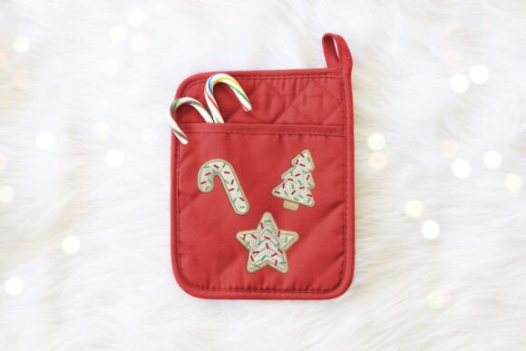 3 Christmas Sugar Cookies Embroidery Set