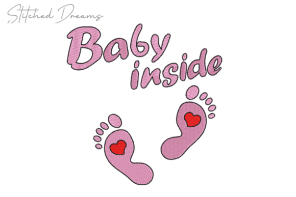 Baby Inside Embroidery Design