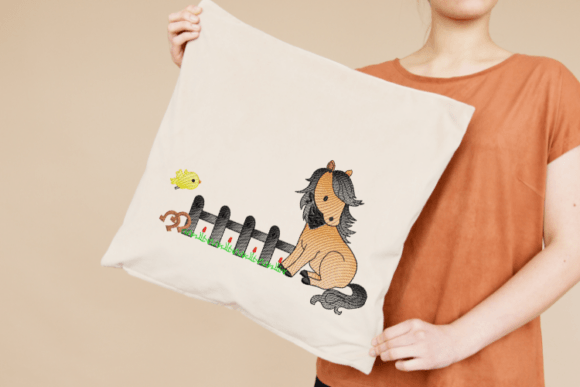 Cute Horse Digital Embroidery Design
