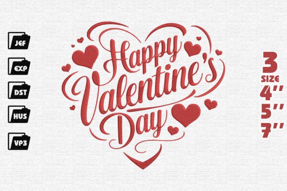 Heartfelt Threads Valentine Embroidery