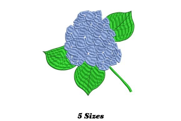 Hydrangea Flower Embroidery Design