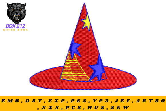 Magic Hat Embroidery Design