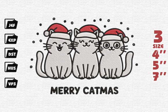Merry Catmas Embroidery Review