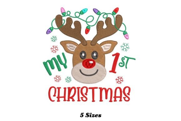 My 1st Christmas Embroidery Design